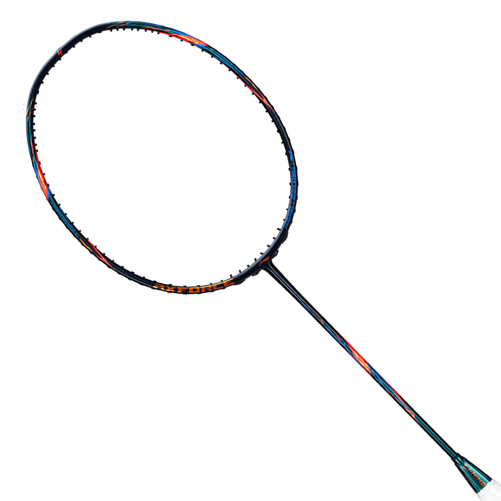 90 Inch Racket Li-Ning AXForce 90 4U Badminton Racket (Unstrung) (Black/Gold/Orange ...