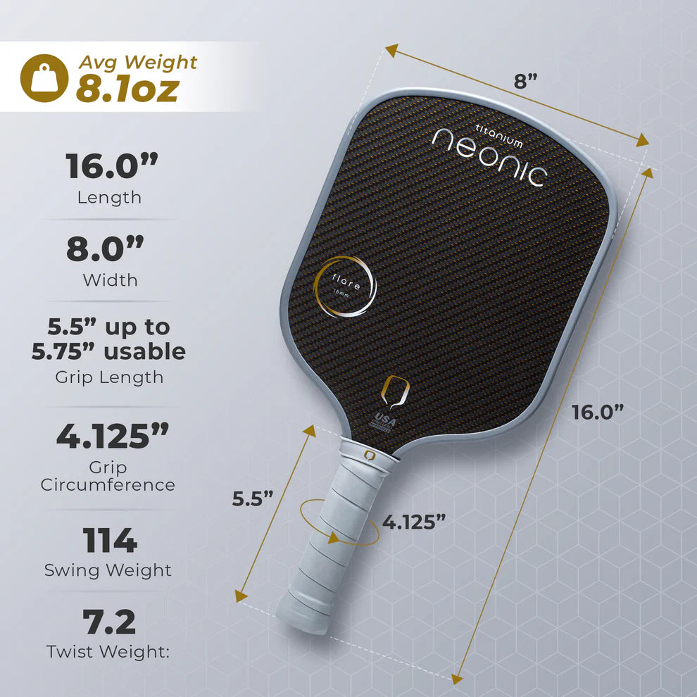 Neonic Flare Titanium Pickleball Paddle – SPORTSSHOP SG