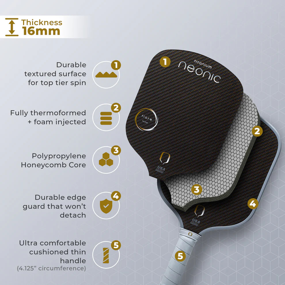Neonic Flare Titanium Pickleball Paddle – SPORTSSHOP SG