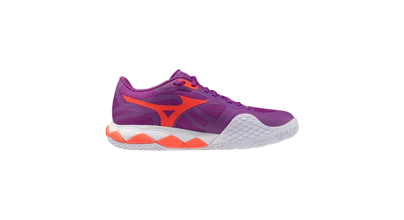 Mizuno Wave Enforce Tour 2 AC Women's Tennis Shoe (White/Silver