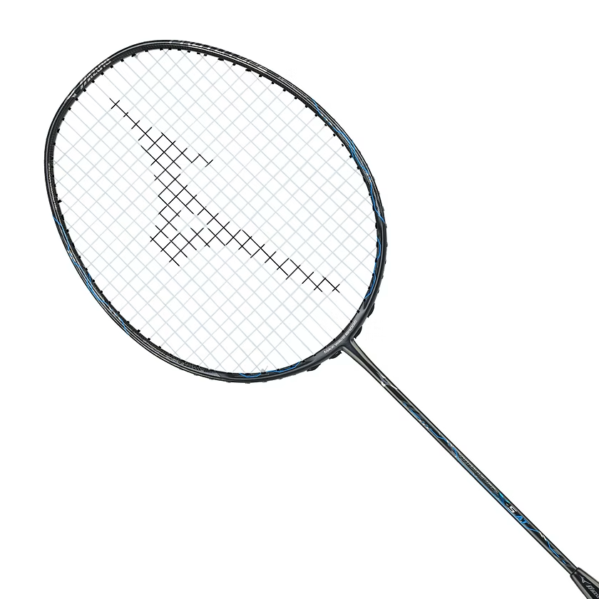 Mizuno Prototype X-5 AT Badminton Racket (Unstrung) (Matte Black/Cerul ...