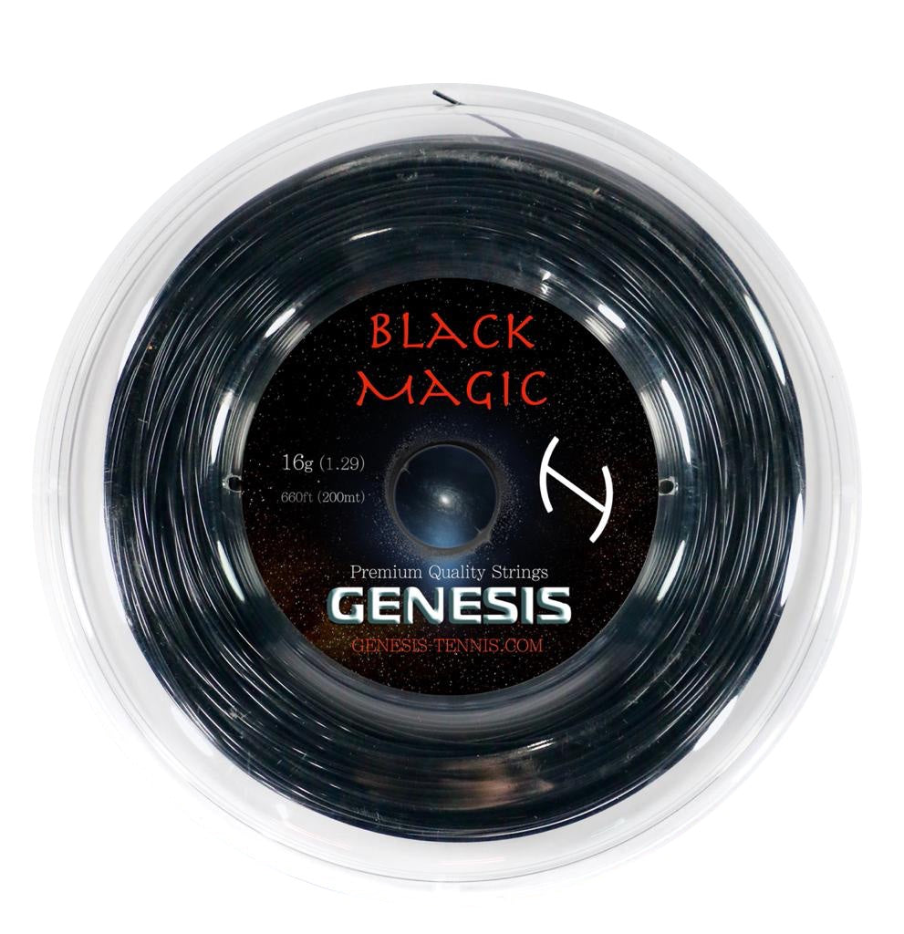 Genesis Black Magic Tennis String Reel (Black) (200m) – SPORTSSHOP SG