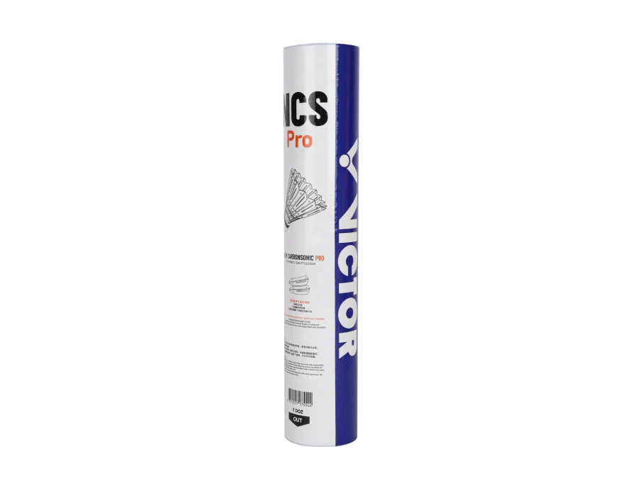 Victor NCS Pro Shuttlecocks (NEW CARBOSONIC PRO SHUTTLE) (Tube of 12 ...