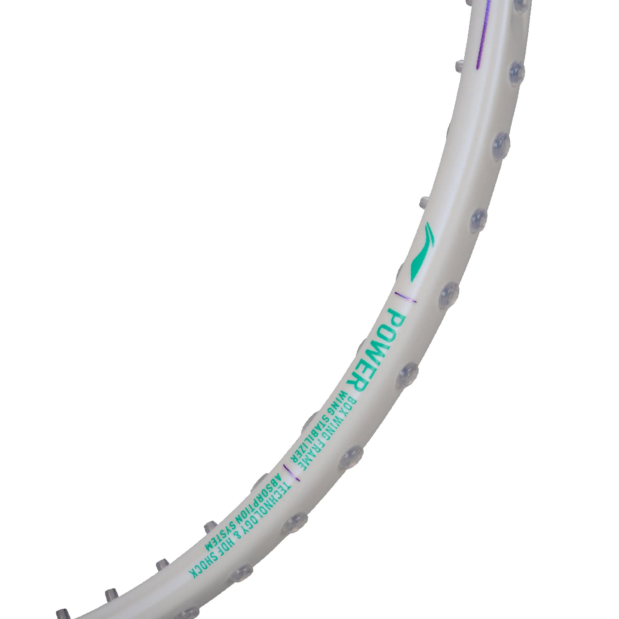 Li-Ning AXForce 80 Badminton Racket (Unstrung) (White/Light Purple