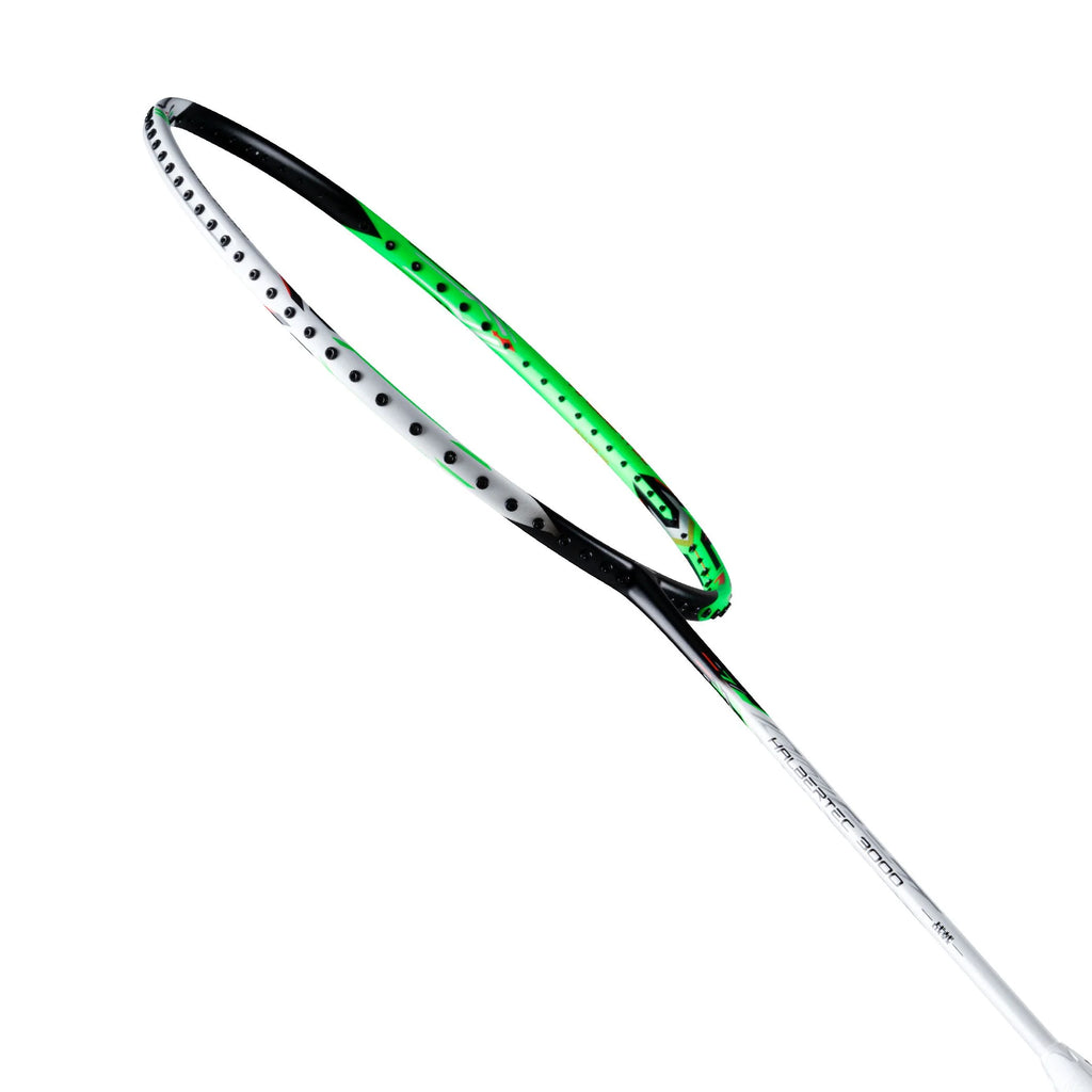 Li-Ning Halbertec 3000 Badminton Racket (Unstrung) (Pearl White/Jade G ...
