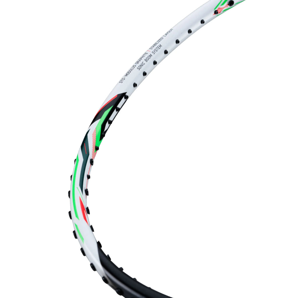 Li-Ning Halbertec 3000 Badminton Racket (Unstrung) (Pearl White/Jade G ...