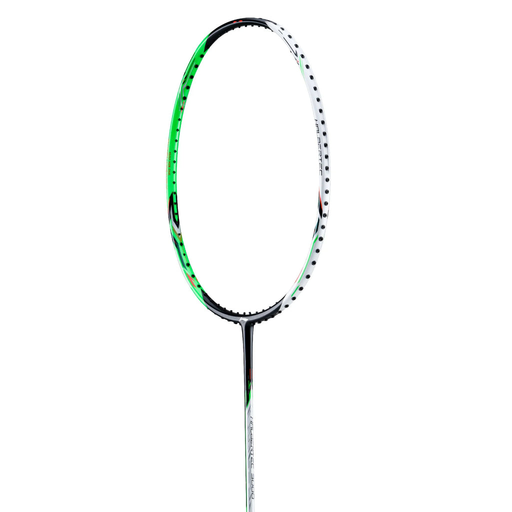 Li-Ning Halbertec 3000 Badminton Racket (Unstrung) (Pearl White/Jade G ...