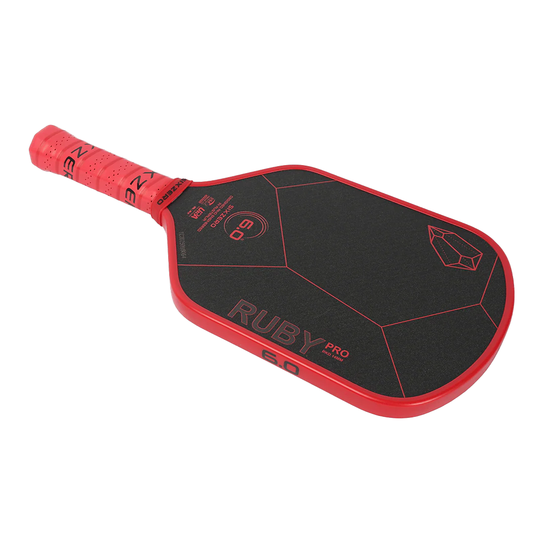 Six Zero Ruby Pro 14MM Pickleball Paddle | Pickleball Lab SG