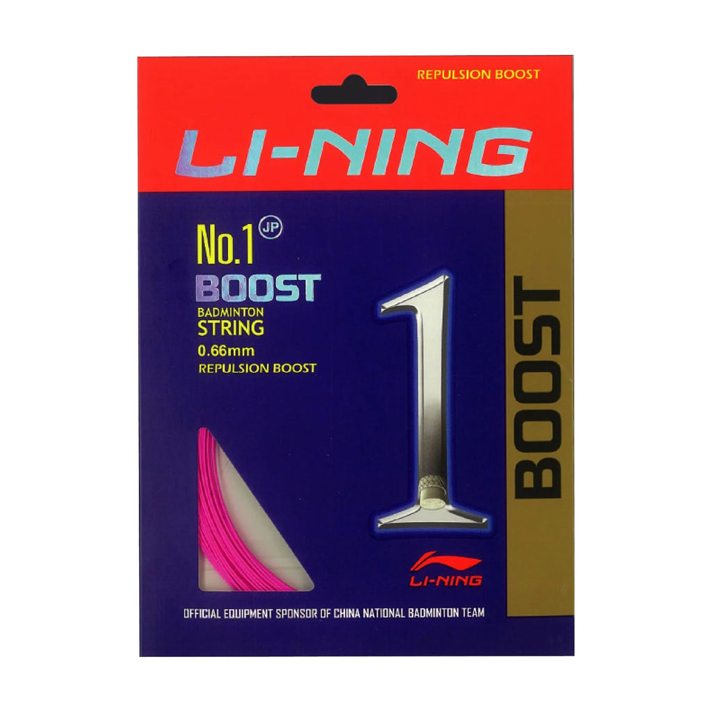 Li-Ning No.1 Boost 0.66mm - Passion Pink (+$25.00) Badminton String ...