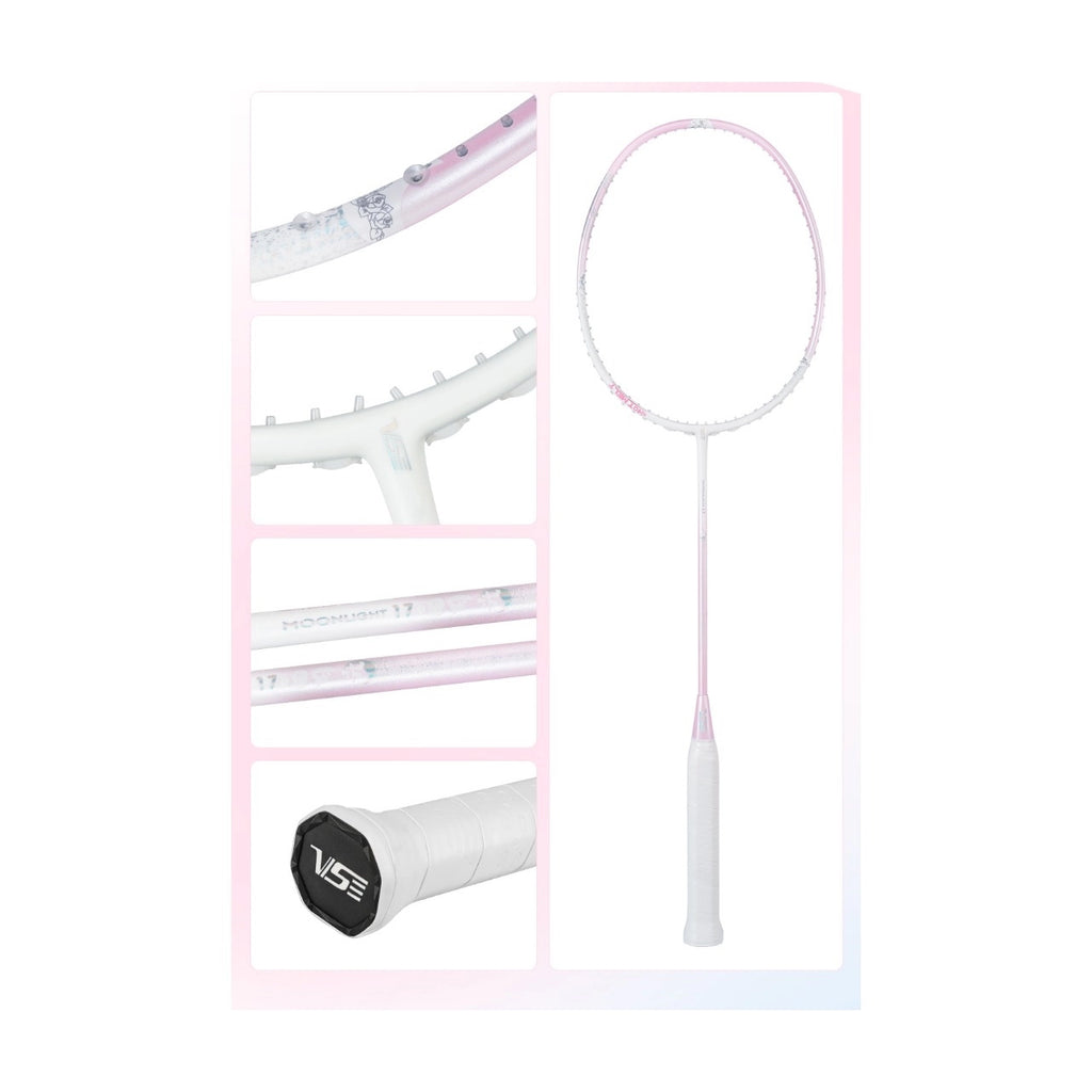 VS Moonlight 17 Badminton Racket (Pink) (Unstrung) – SPORTSSHOP SG